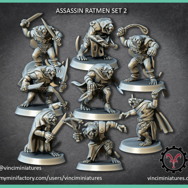 Verminkin Assassins 2 | Vinci Miniatures 28/32mm Fantasy Wargaming Miniatures