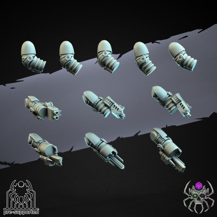 Demon Hunters Heavy Armour Squad Kit | EightLegsMiniatures Grimdark Wargaming Miniatures