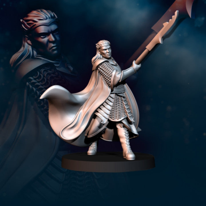 Bloody Elf King | Davale Games 25mm Fantasy Wargaming Miniatures