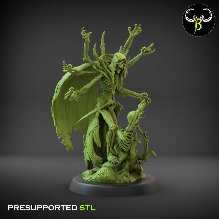 Crypt Nightmares Bonemancer | Claybeast Creations 28mm Fantasy Wargaming Miniatures