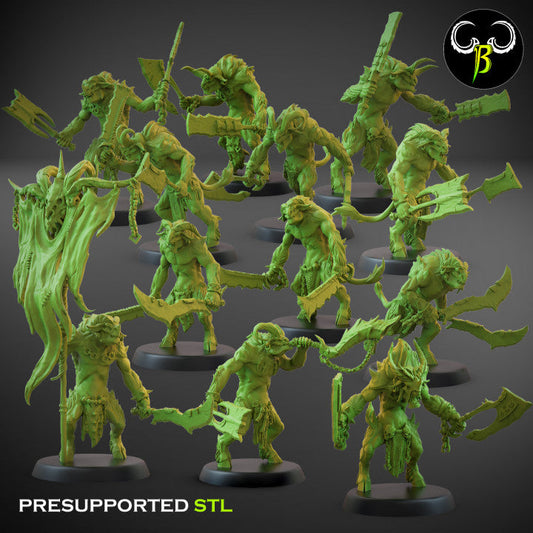 Fallen Beasts Brutal Raiders Dual Weapons | Claybeast Creations 28mm Fantasy Wargaming Miniatures Role Playing