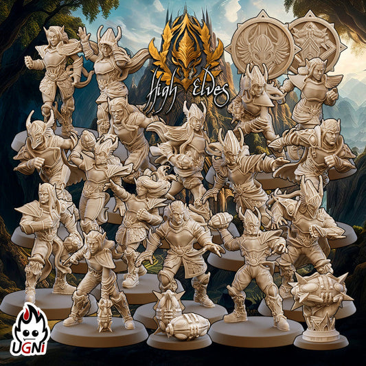 High Elves Fantasy Football Team | Ugni Miniatures Role Playing Miniatures