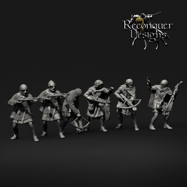 12th Century Crossbowmen | Reconquer Designs 28mm Historical Wargaming Miniatures