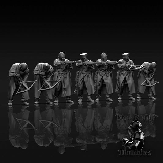 13th Century Teutonic Order Crossbowmen | Black Knight Miniatures 28mm Historical Wargaming Miniatures Role Playing