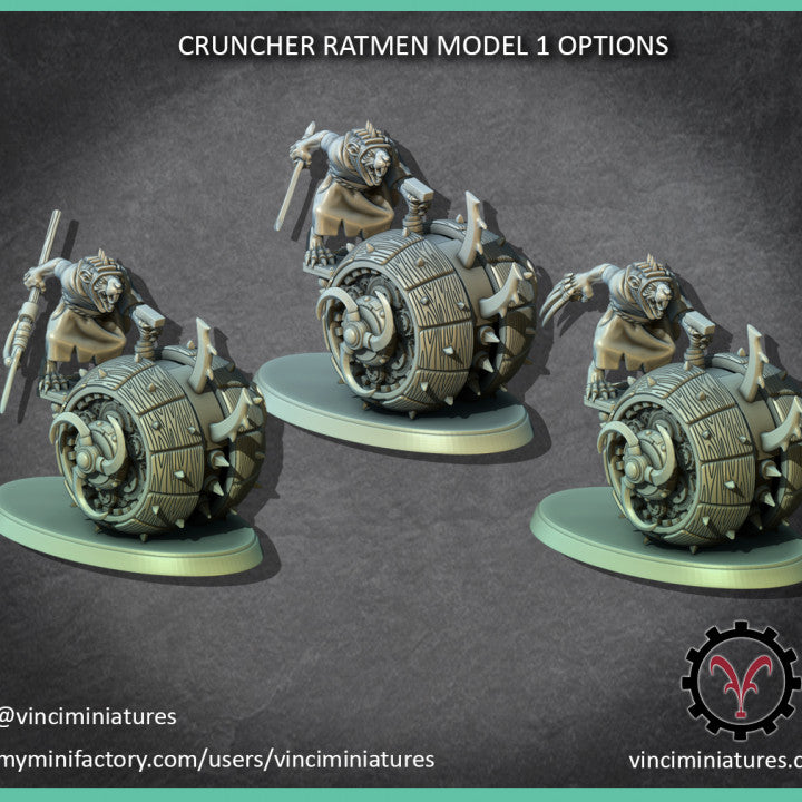 Verminkin Crunchers | Vinci Miniatures 28/32mm Fantasy Wargaming Miniatures Role Playing Miniatures