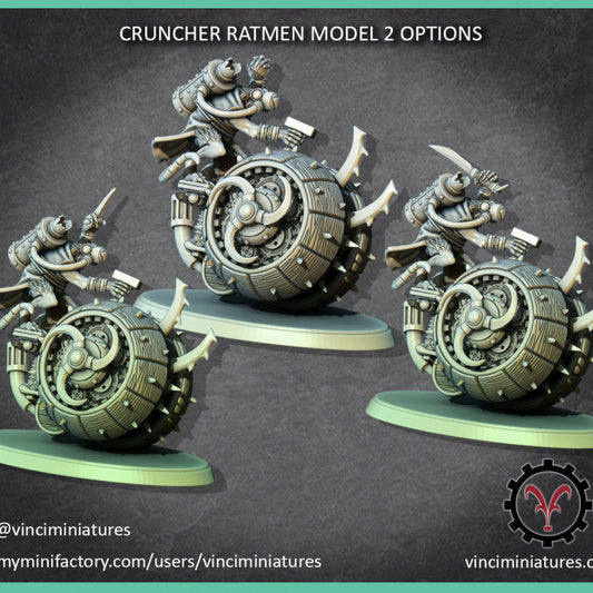 Verminkin Crunchers | Vinci Miniatures 28/32mm Fantasy Wargaming Miniatures Role Playing Miniatures