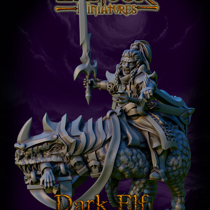 Dark Elf Commander | Landor Miniatures 28/32mm Fantasy Wargaming Miniatures