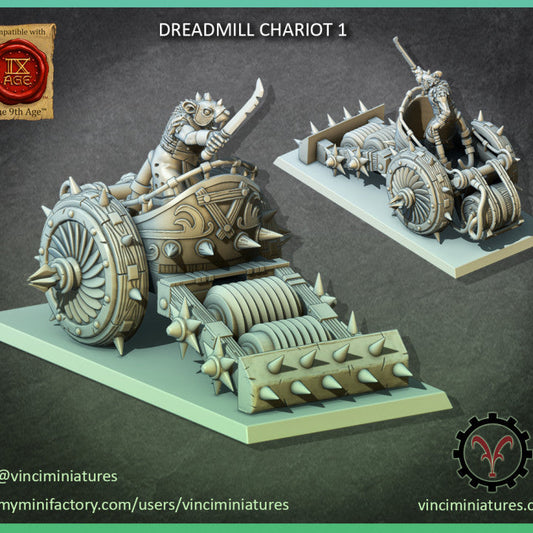 Verminkin Dreadmill Chariot | Vinci Miniatures 28/32mm Fantasy Wargaming Miniatures Role Playing Miniatures
