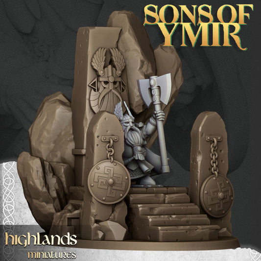 Sons Of Ymir King | Highlands Miniatures 28/32mm Fantasy Wargaming Miniatures Role Playing Miniatures
