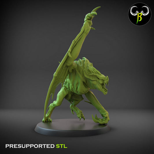 Crypt Nightmares Feral Vampire 2 | Claybeast Creations 28mm Fantasy Wargaming Miniatures Role Playing Miniatures