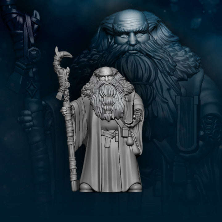Kalak Dwarves Flea Stonestaff | Davale Games 25mm Fantasy Wargaming Miniatures
