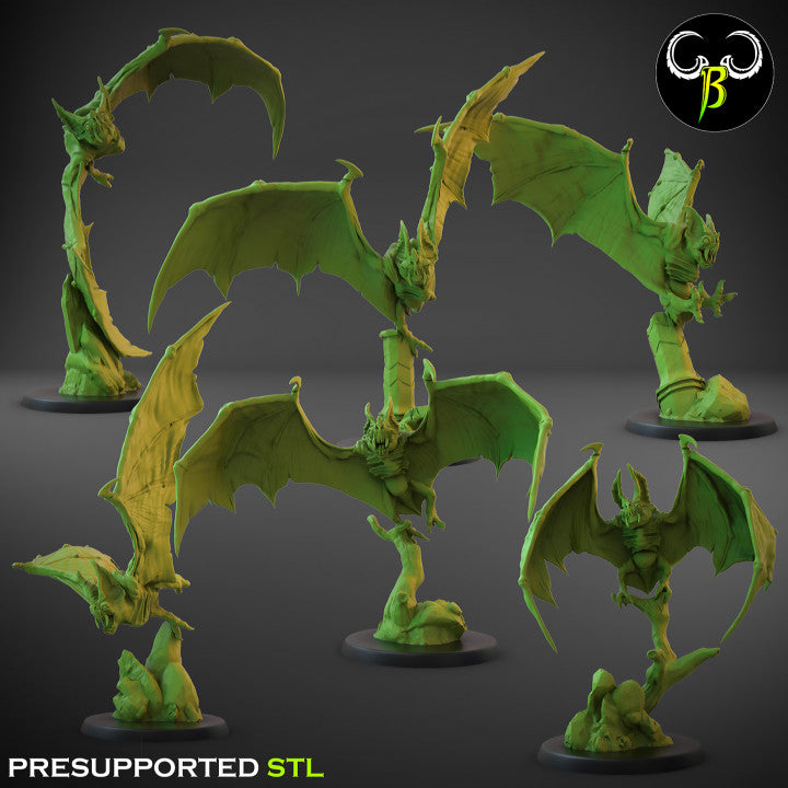 Crypt Nightmares Flying Terrors | Claybeast Creations 28mm Fantasy Wargaming Miniatures Role Playing Miniatures
