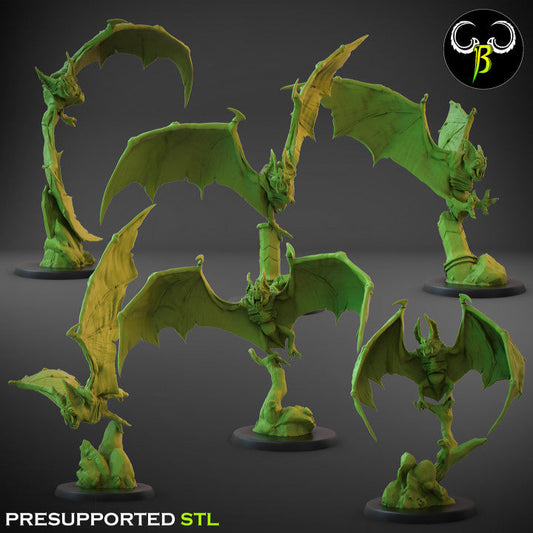 Crypt Nightmares Flying Terrors | Claybeast Creations 28mm Fantasy Wargaming Miniatures Role Playing Miniatures