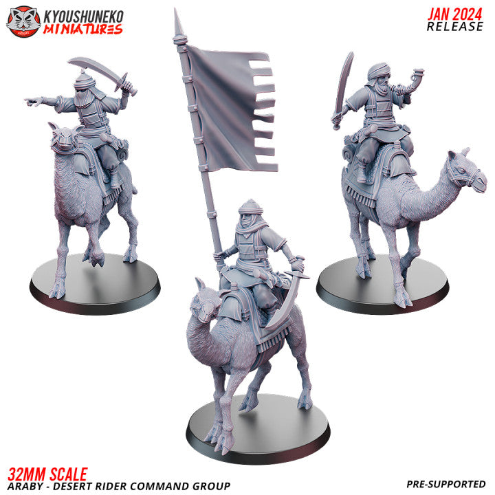 Araby Desert Riders Dual Swords | Kyoushuneko 28/32mm Fantasy Wargaming Miniatures Role Playing Miniatures