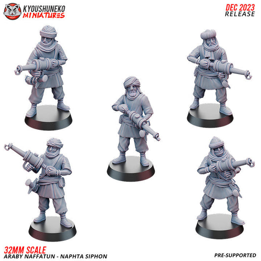 Araby Naffatun Naptha Siphon | Kyoushuneko 28/32mm Fantasy Wargaming Miniatures Role Playing Miniatures