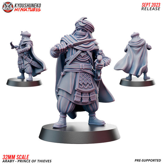 Araby Prince of Thieves | Kyoushuneko 28/32mm Fantasy Wargaming Miniatures Role Playing Miniatures