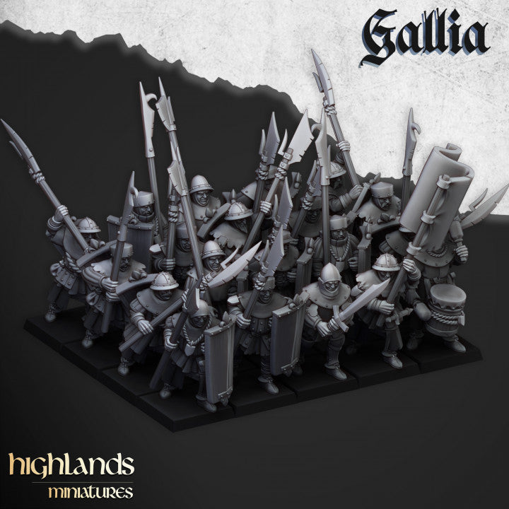 Kingdom of Gallia Starter Army | Highlands Miniatures 28mm Fantasy Wargaming Miniatures Role Playing Miniatures