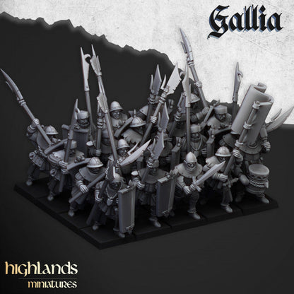 Kingdom of Gallia Starter Army | Highlands Miniatures 28mm Fantasy Wargaming Miniatures Role Playing Miniatures