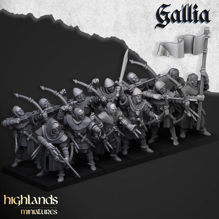 Kingdom of Gallia Starter Army | Highlands Miniatures 28mm Fantasy Wargaming Miniatures Role Playing Miniatures