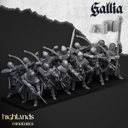 Kingdom of Gallia Starter Army | Highlands Miniatures 28mm Fantasy Wargaming Miniatures Role Playing Miniatures