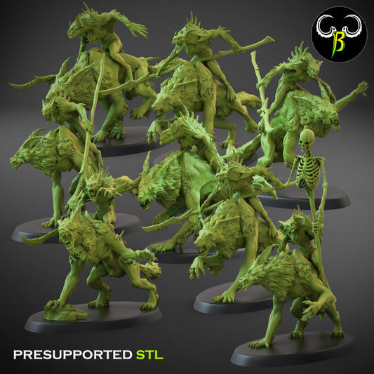 Crypt Nightmares Grim Knight Squad | Claybeast Creations 28mm Fantasy Wargaming Miniatures Role Playing Miniatures