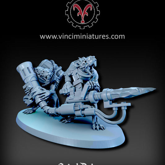 Verminkin Grind Rats | Vinci Miniatures 28/32mm Fantasy Wargaming Miniatures Role Playing Miniatures