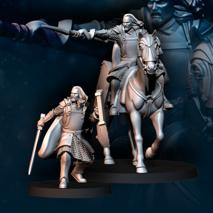 High Human Captain | Davale Games 25mm Fantasy Wargaming Miniatures