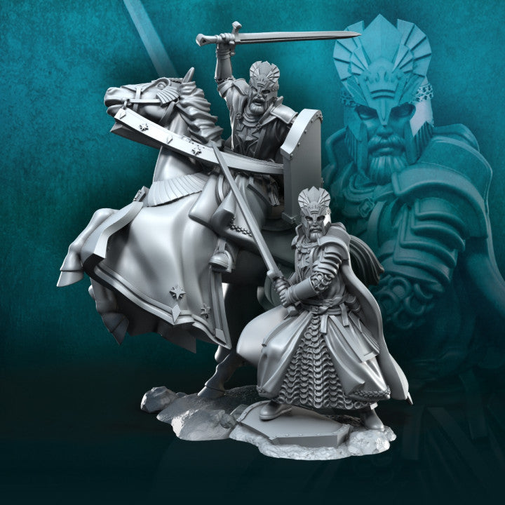 High Human King Foot and Mounted | Davale Games 25mm Fantasy Wargaming Miniatures