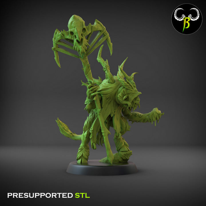 Fallen Beasts Horned Seer | Claybeast Creations 28mm Fantasy Wargaming Miniatures Role Playing Miniatures