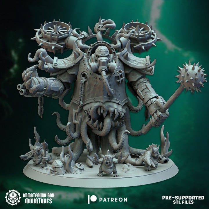 Mortiux Ruler of the Abyss | Immaterium God 32mm Grimdark Wargaming Miniatures