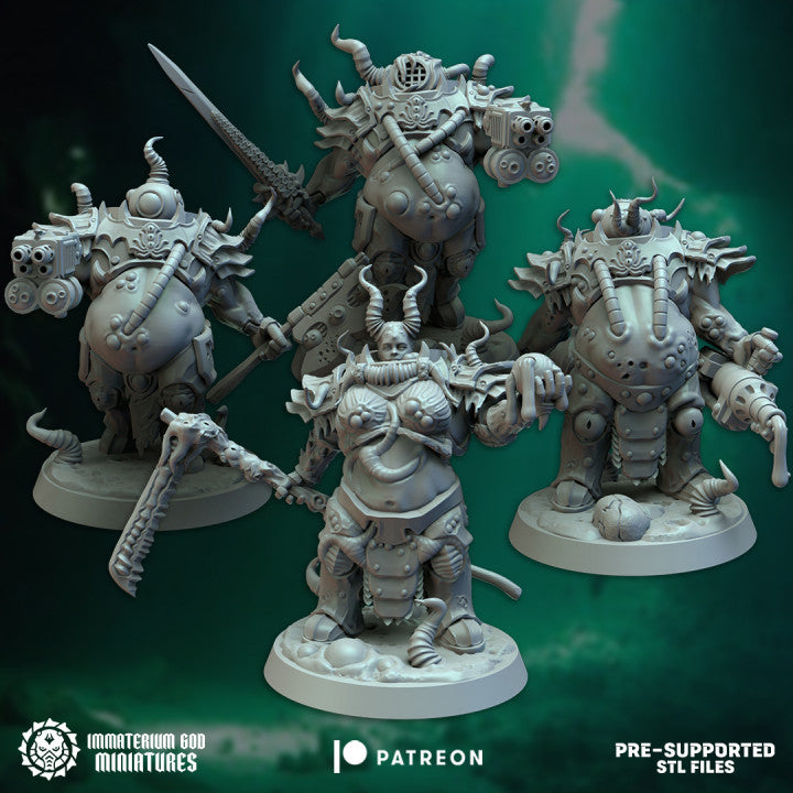 Lady Wormius and Parasites | Immaterium God 32mm Grimdark Wargaming Miniatures