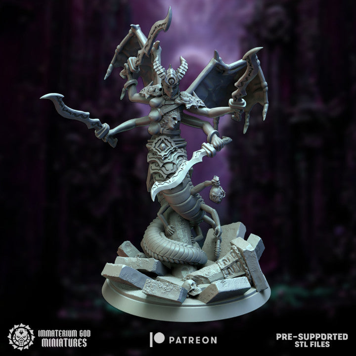 Scolondraxia Demon Princess | Immaterium God 32mm Grimdark Wargaming Miniatures