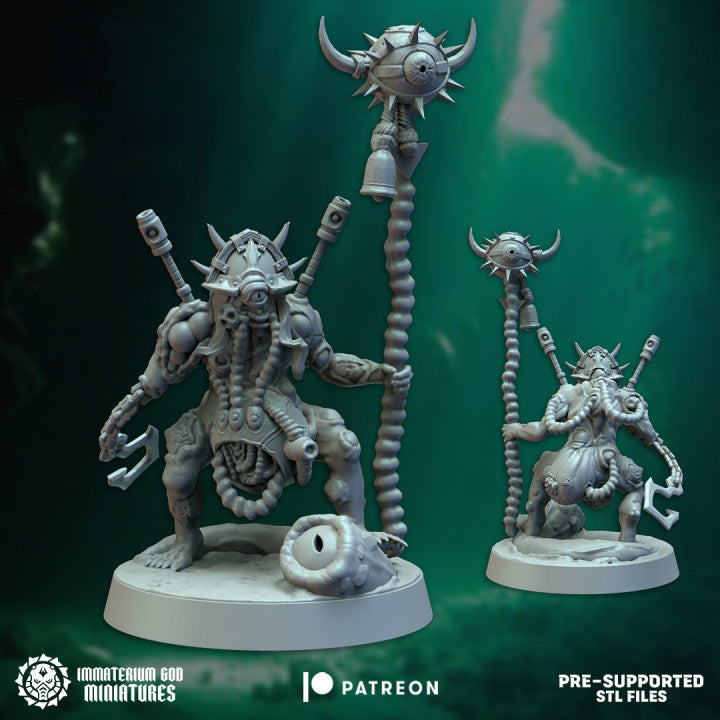 Abyssal Bagpiper | Immaterium God 32mm Grimdark Wargaming Miniatures