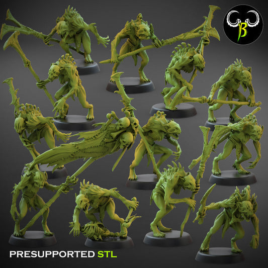 Crypt Nightmares Marrow Squad | Claybeast Creations 28mm Fantasy Wargaming Miniatures Role Playing Miniatures