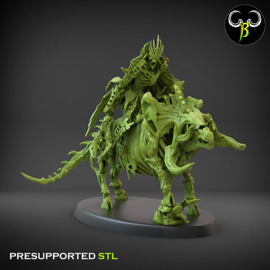 Crypt Nightmares Marrow King Mounted | Claybeast Creations 28mm Fantasy Wargaming Miniatures Role Playing Miniatures