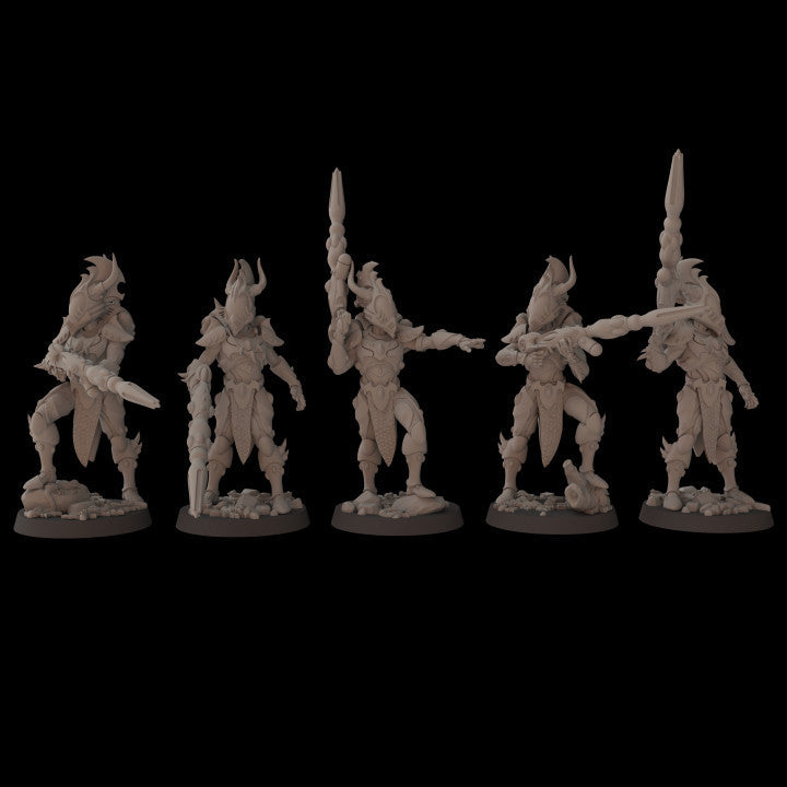 Exodite Space Elves Fireborn | Fantasy Cult 32mm Grimdark Wargaming Miniatures Role Playing Miniatures