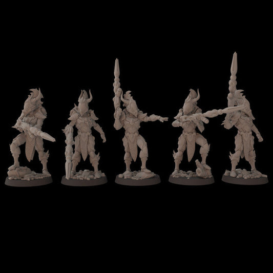 Exodite Space Elves Fireborn | Fantasy Cult 32mm Grimdark Wargaming Miniatures Role Playing Miniatures