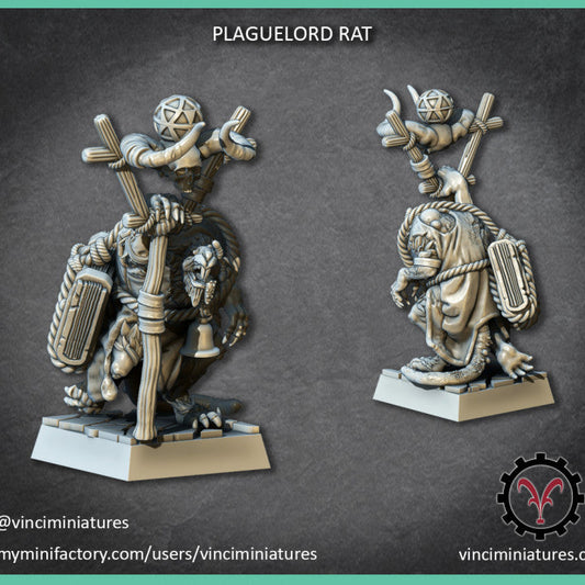 Verminkin Plaguelord | Vinci Miniatures 28/32mm Fantasy Wargaming Miniatures Role Playing Miniatures