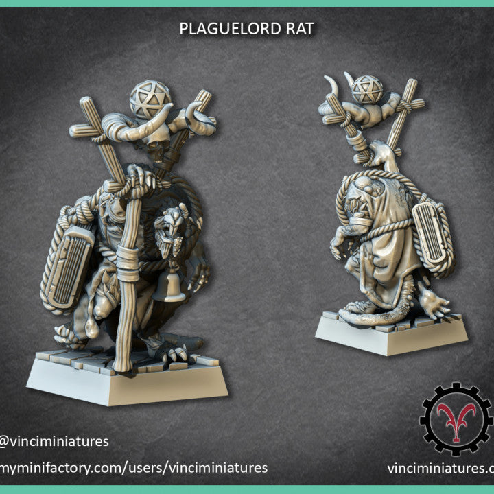 Verminkin Plaguelord | Vinci Miniatures 28/32mm Fantasy Wargaming Miniatures