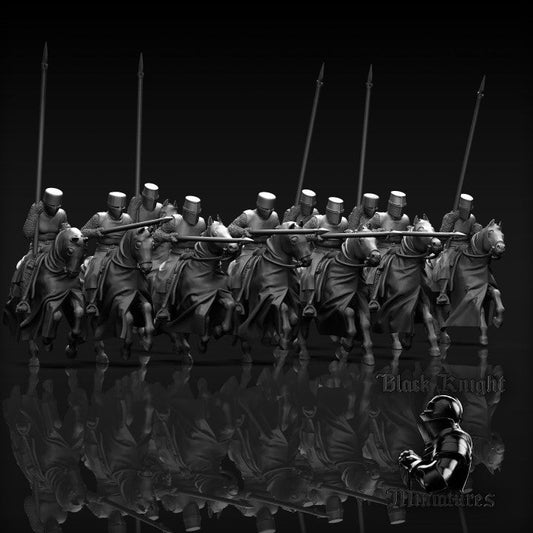13th Century Polish Mounted Knights | Black Knight Miniatures 28mm Historical Wargaming Miniatures Role Playing