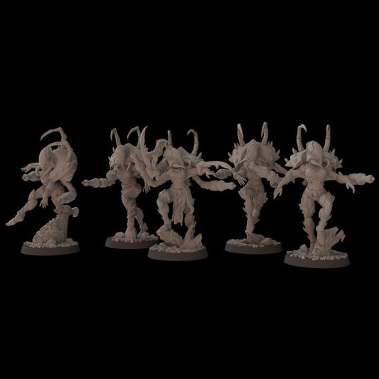 Exodite Space Elves Climbers | Fantasy Cult 32mm Grimdark Wargaming Miniatures Role Playing Miniatures
