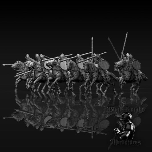 13th Century Prussian Mounted Warriors | Black Knight Miniatures 28mm Historical Wargaming Miniatures Role Playing