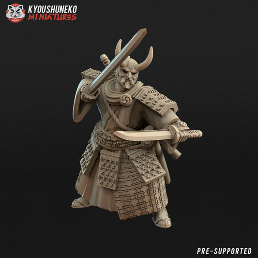 Feudal Japanese Ronin Hero | Kyoushuneko 28/32mm Fantasy Wargaming Miniatures Role Playing Miniatures