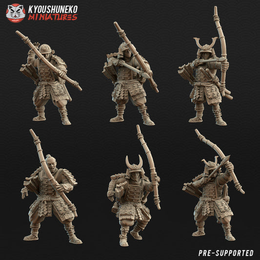 Feudal Japanese Samurai Yumi | Kyoushuneko 28/32mm Fantasy Wargaming Miniatures Role Playing Miniatures
