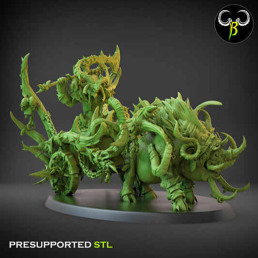 Fallen Beasts Savage Lord Chariot | Claybeast Creations 28mm Fantasy Wargaming Miniatures Role Playing Miniatures