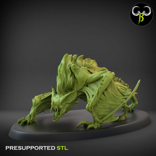 Crypt Nightmares Savage Vampire | Claybeast Creations 28mm Fantasy Wargaming Miniatures Role Playing Miniatures