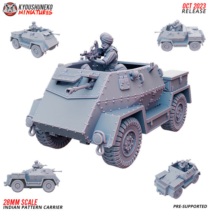 Indian Sikh Pattern Carrier | Kyoushuneko 28mm WW2 Wargaming Miniatures Role Playing Miniatures
