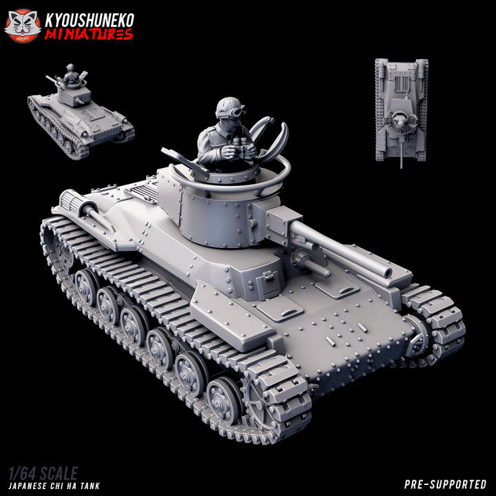 Imperial Japanese Chi Ha Tank | Kyoushuneko 28mm WW2 Wargaming Miniatures