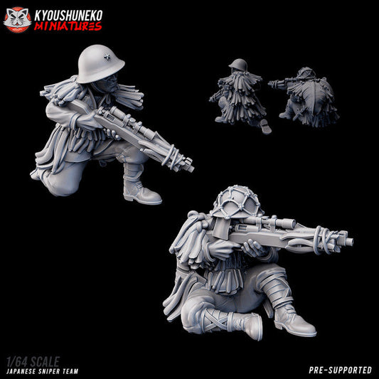 Imperial Japanese Snipers | Kyoushuneko 28mm WW2 Wargaming Miniatures Role Playing Miniatures