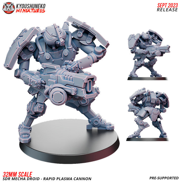Sikh Desert Raiders Mecha Droid Plasma Cannon | Kyoushuneko 32mm Grimdark Wargaming Miniatures Role Playing Miniatures